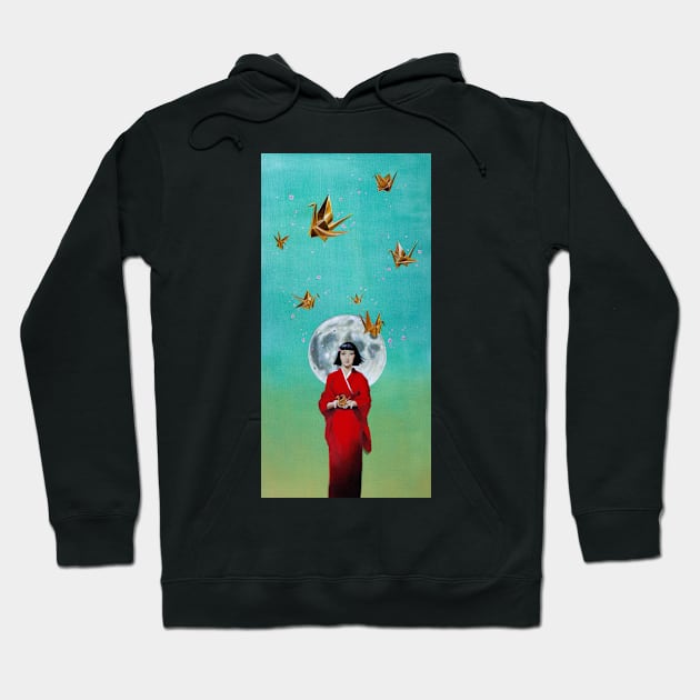 On The Wings Of Peace Hoodie by sarahwilkinsonart